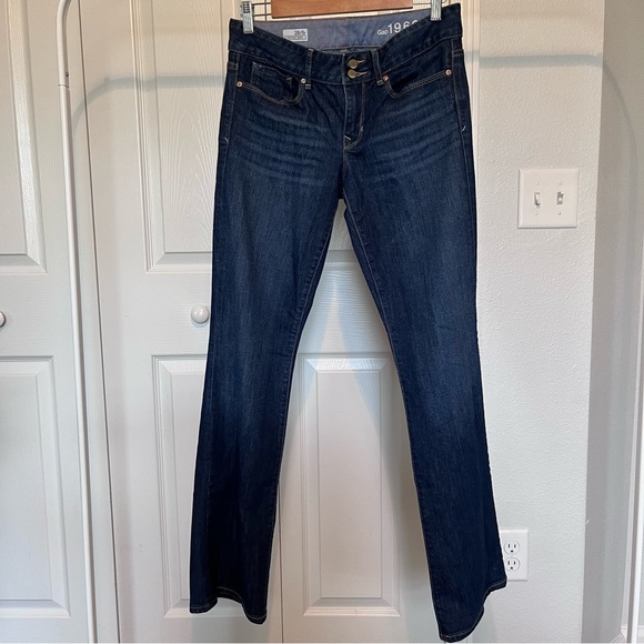 GAP Perfect Boot dark wash denim blue jeans - Picture 1 of 8